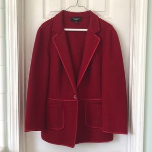 Bright red blazer EUC